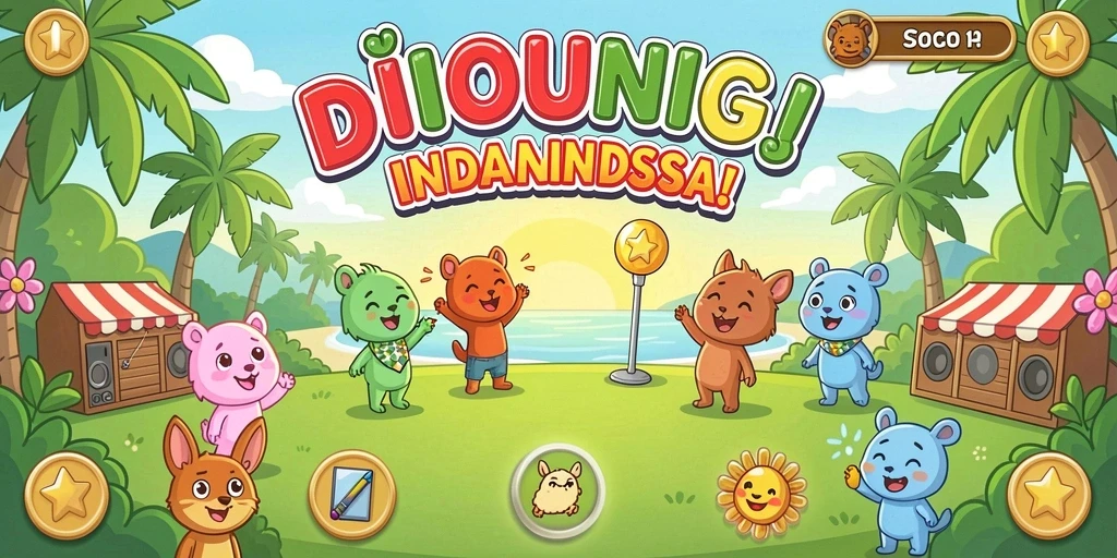 api33 - Tampilan menu utama yang menarik dan mudah dinavigasi.