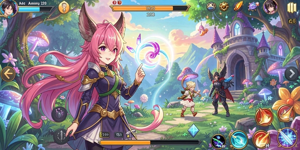 langit99 - Tampilan dunia game yang luas dan indah.